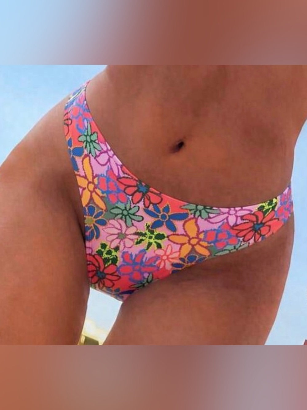 Three (3) NEW Bikini Swim Bottoms - Floral & Striped